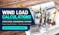 structural engineer wind load calculation and engineer stamp navada utah ohio