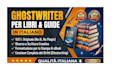 il tuo ghostwriter professionale per ebook e guide in italiano