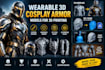 create wearable 3d cosplay armor models for 3d printing