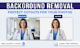 professional background removal and transparent png cutout