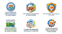 create a containers, mechanical, and machine logo design