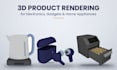create 3d renders for gadgets, electronics and home appliances