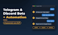 build a custom telegram or discord bot or ai automation script