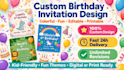 design creative birthday poster