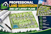 design professional land subdivision and lot layout plans