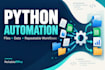 build a python script to automate file and data processing