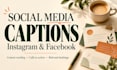 write instagram or facebook captions for your small business