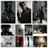dark noir, comic graphic novel illustration and book design