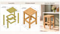 design custom woodworking plans, DIY plan with 3d assembly guide