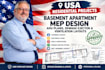 basement apartment mep design, adu plans, sewage ejecto ventilation layouts