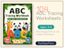 create kids worksheets, abc tracing workbook and activity book homeschool