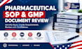 review pharmaceutical sops, gmp and regulatory compliance documents