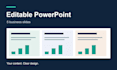 create five editable powerpoint slides from your content