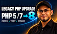 upgrade legacy PHP 5 and 7 websites to PHP 8 and fix compatibility issues