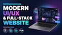 design modern UI UX and develop a responsive full stack website