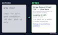 write marketplace listing copy for your resale items
