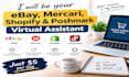 be your ebay, mercari, shopify and poshmark virtual assistant
