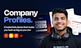 design a professional company profile and credentials deck