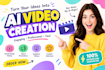 create ai video ads for ecommerce supplements products