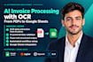 build ai invoice processing with ocr from pdfs to google sheets