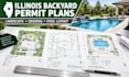draw illinois landscape grading backyard and pool layout permit site plans