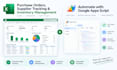 create a purchase order, supplier tracking and inventory management spreadsheet