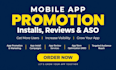 do mobile app promotion ,app install, 5000 USA user app download users