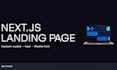 build a fast nextjs landing page, react landing page with tailwind css