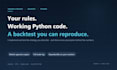 implement and backtest trading strategy in python