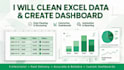 clean messy excel CSV data and create dashboard