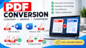 convert, merge, and compress PDF files