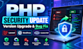 upgrade PHP version, fix errors and apply security patches