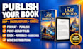 format and publish book on amazon kdp, kindle, ingramspark, ebook, paperback