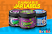 design premium cannabis jar labels and weed packaging