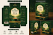 design luxury tea packaging box and tea bag pouch label