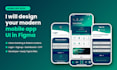 design a modern mobile app UI for banking and business apps