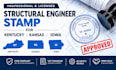 provide structural engineer stamp for kentucky, kansas, iowa