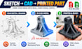 design 3d printable stl models in solidworks, onshape