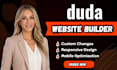 build a duda website, duda website design and redesign