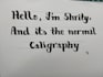 write english calligraphy titles and cursive quotes