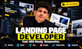build a fast SEO landing page with nextjs react or angular