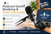 do targeted podcast guest booking and host outreach