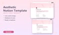 design an aesthetic notion template planner