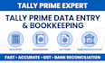 tally prime data entry bookkeeping and accounting