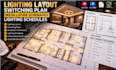 create lighting layout switching plan installation schematic lighting schedules