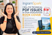 fix technical PDF issues in your ingramspark book cover