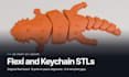 make a custom keychain stl, flexi stl or repair your stl file