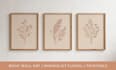 create minimalist boho floral wall art set
