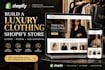 build a luxury clothing shopify store