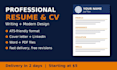 Write and design a professional resume,cv and cover letter by ...